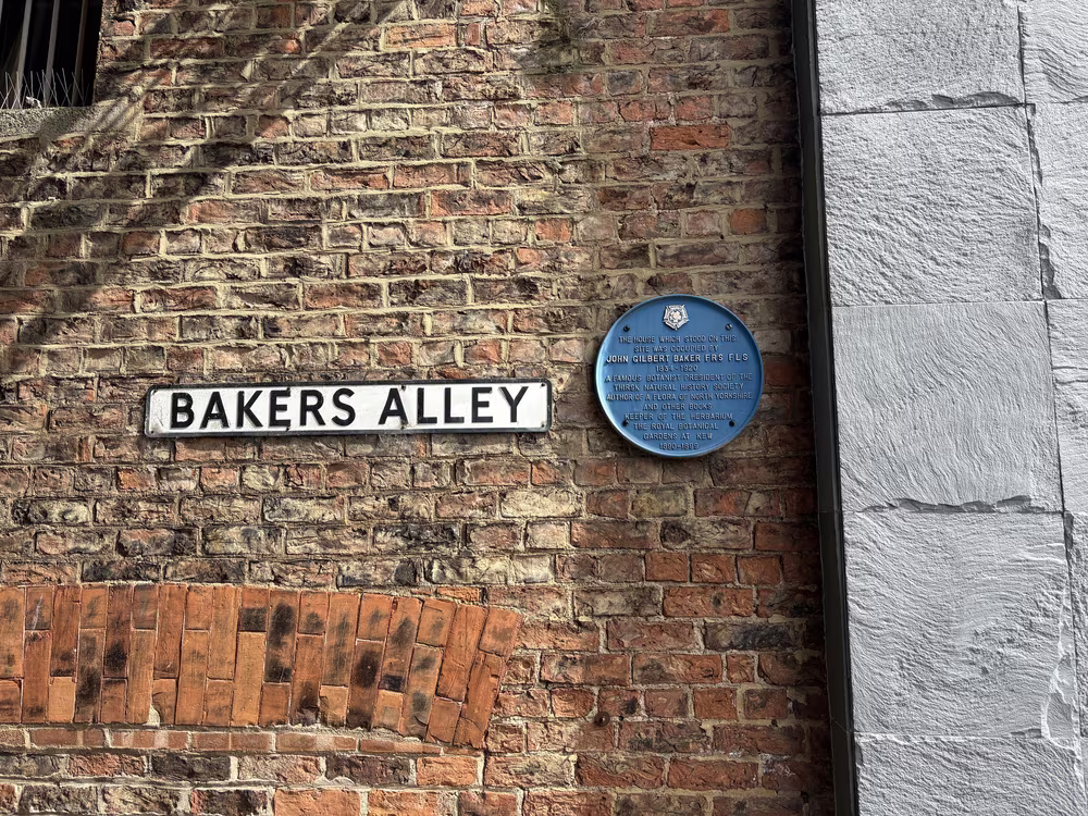 The John Gilbert Baker blue plaque