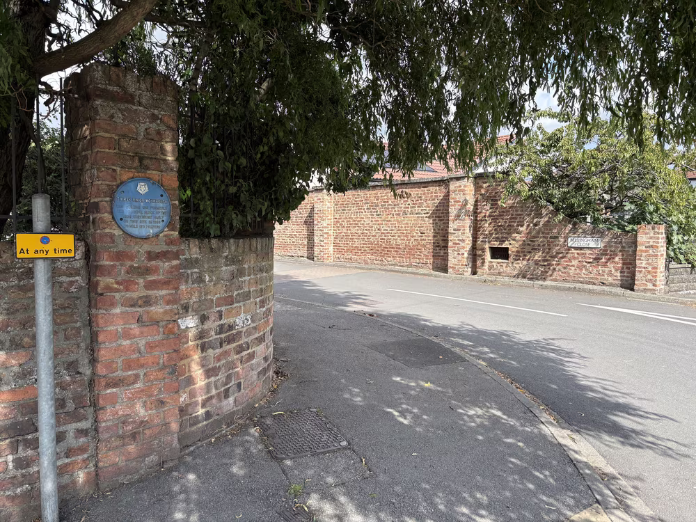 The workhouse wall on Sutton Road