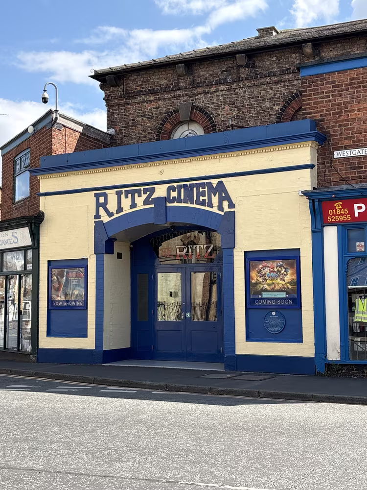 The Ritz Cinema frontage on Westgate