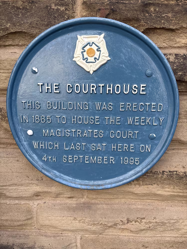 The Courthouse blue plaque