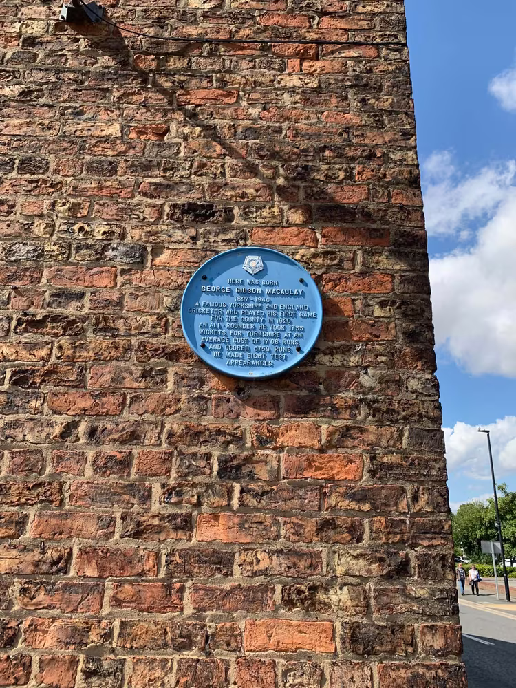 The George Gibson Macaulay blue plaque