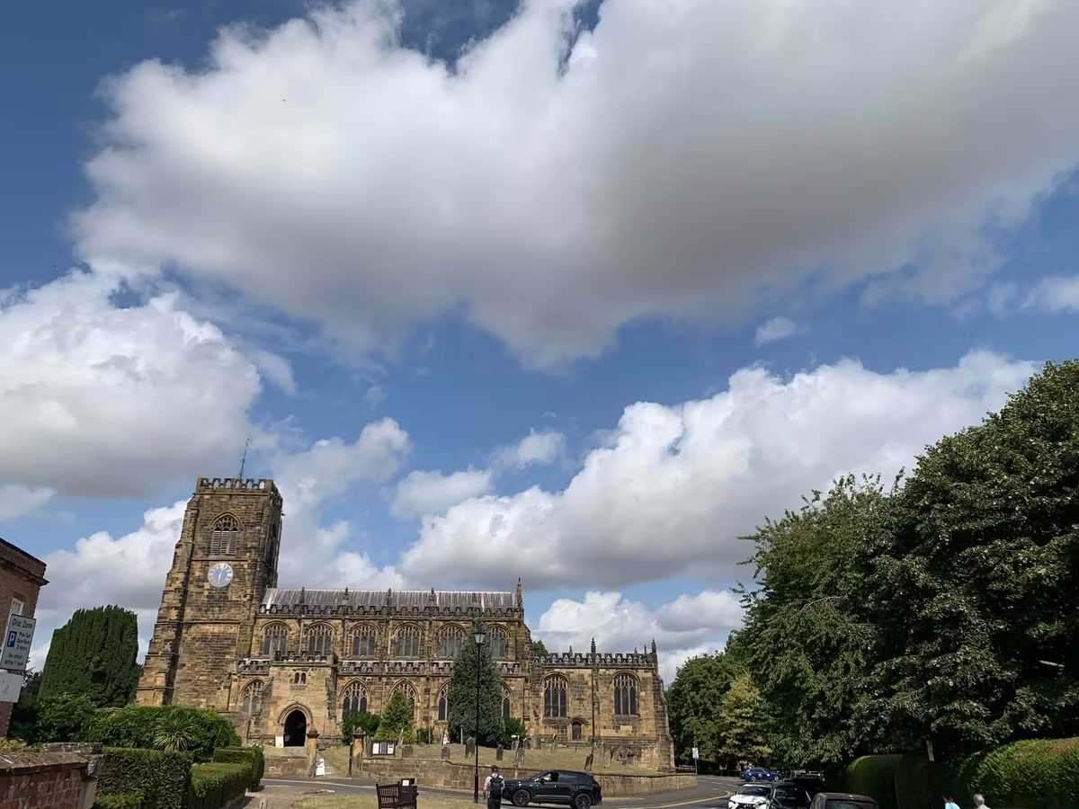 The approach to the churchyard